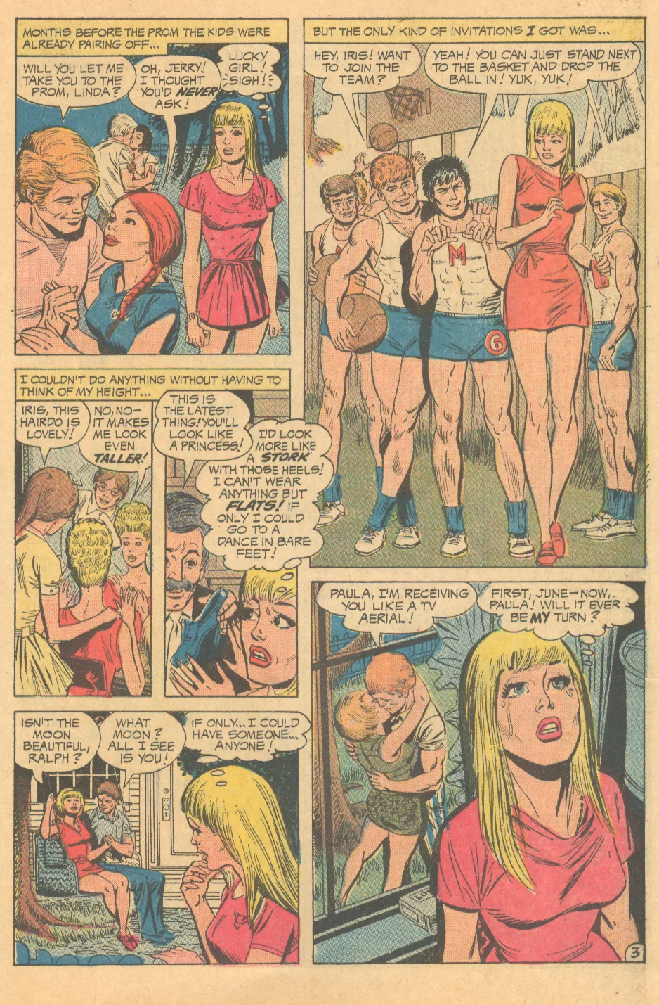  "Too Tall to Love" from Falling in Love # 130 (March 1972)