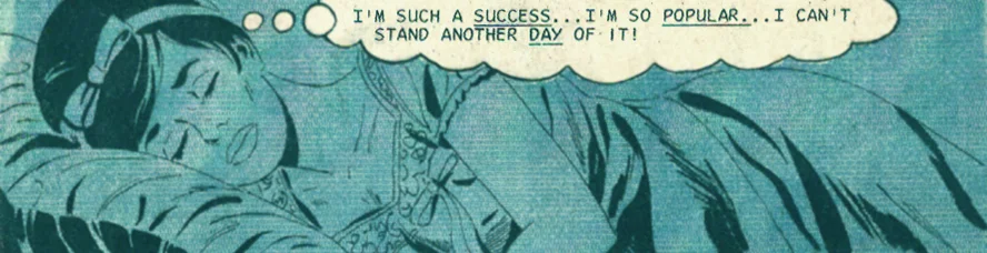 A girl can dream, right?! Panel from "These Empty Hearts" Career Girl Romances #60 (December 1970)