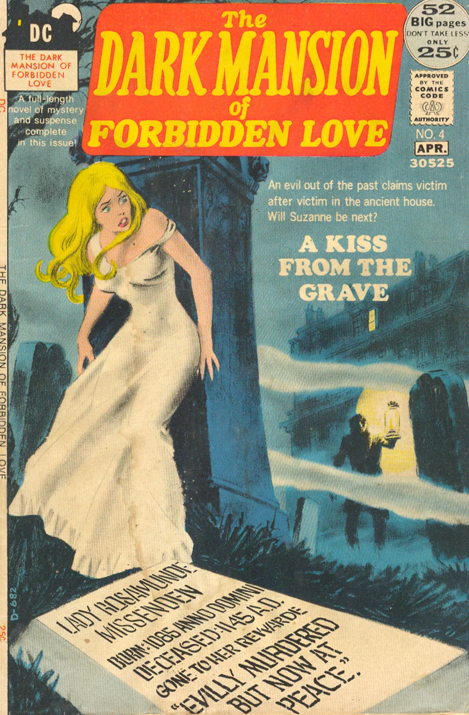 The Dark Mansion of Forbidden Love #4 (March/April 1972) Cover by Nick Cardy