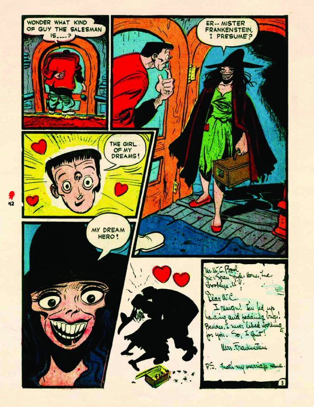  "Frankenstein's Wife" from the Prize title, Frankenstein Comics #1 (1945) Sequential Crush