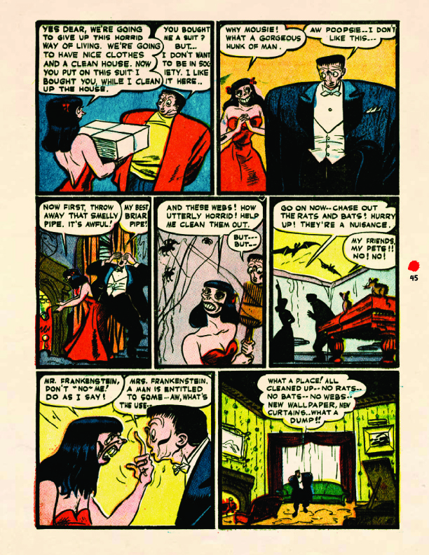  "Frankenstein's Wife" from the Prize title, Frankenstein Comics #1 (1945) Sequential Crush