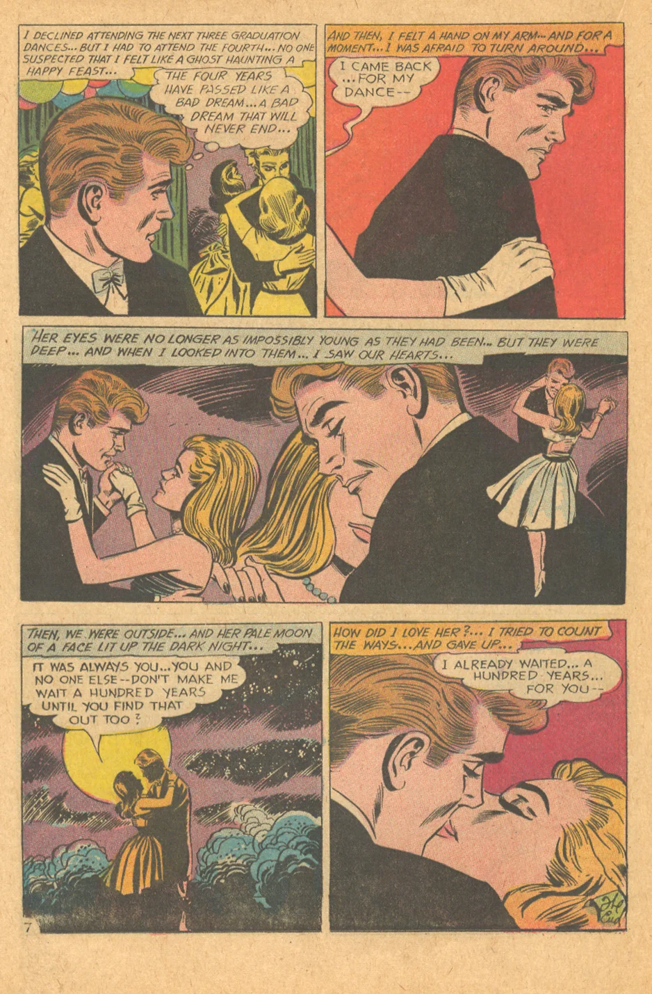 Guy's point of view romance story comic book DC