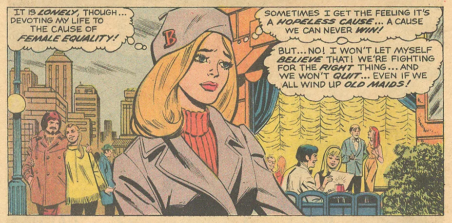 Women's Movement 2nd wave feminism in comic books romance