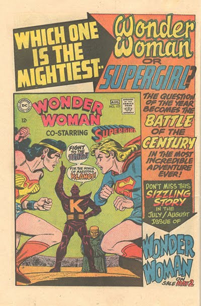 Wonder Woman comic book advertisement