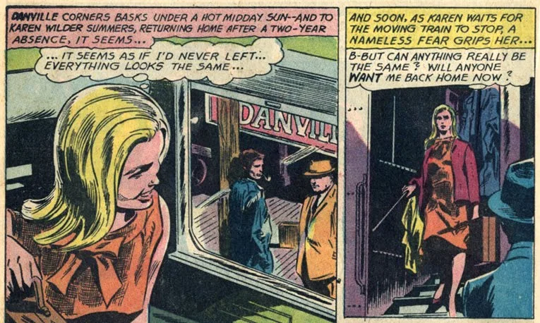 "Reach for Happiness!" story-arch made its debut in Secret Hearts #110 (March 1966)