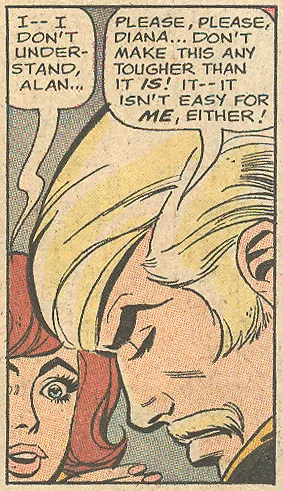Some mustached men left heartache in their wake! "When Love Dies" Secret Hearts #142 (March 1970)