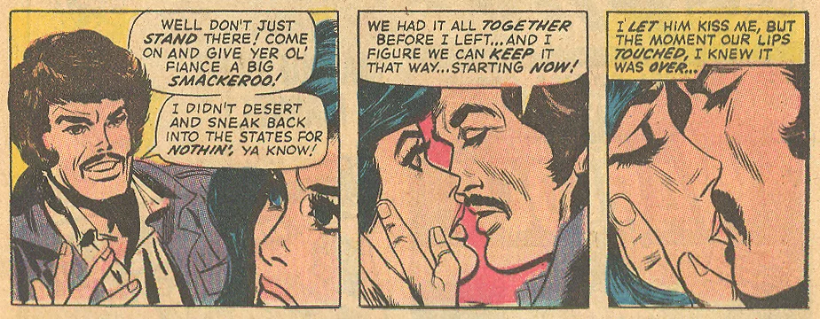 ...and this Vietnam deserter. "One Heart Must Break!" Our Love Story #15 (February 1972)