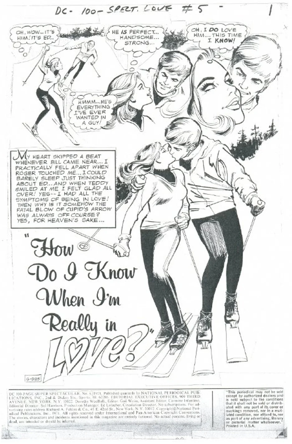 Original Page with art by Win Mortimer DC 100 Page Super Spectacular #5 (1971)