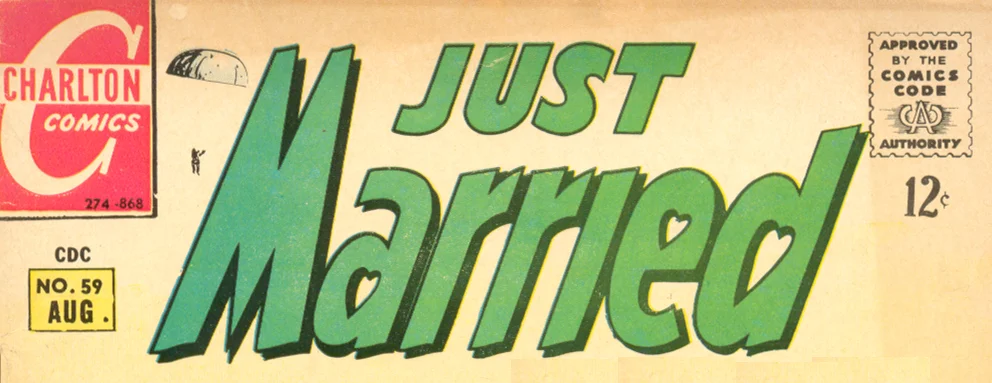 Just Married logo Charlton comic books