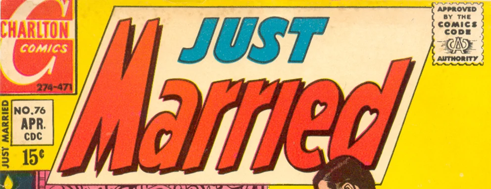 Just Married logo Charlton comic books