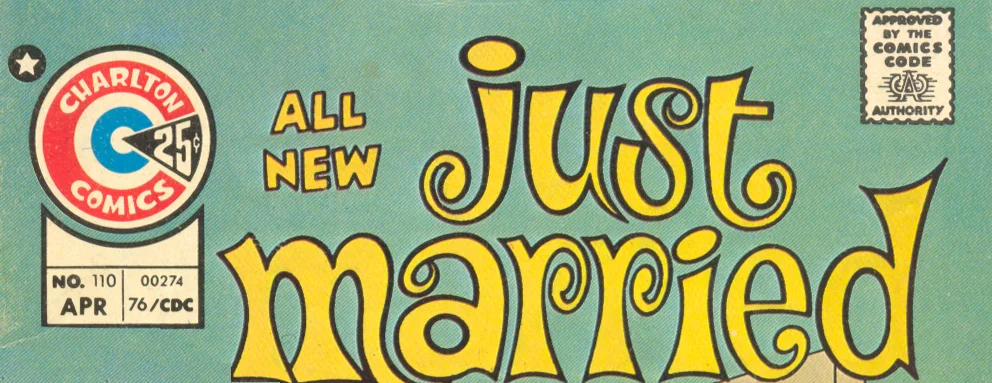 Just Married logo Charlton comic books