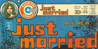 Just Married logo Charlton comic books