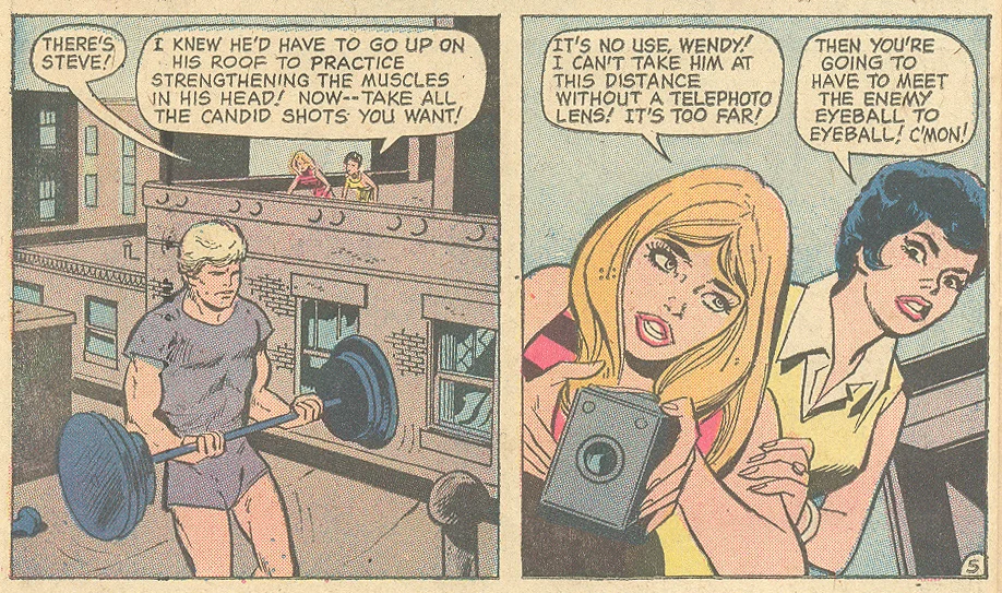 "Miss Peeping Tom!" Young Romance #193 (April/May 1973) Pencils: Art Saaf, Inks: Vince Colletta