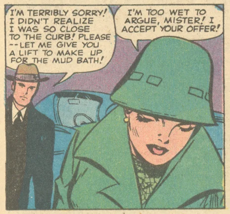 "He Never Even Noticed!" Originally from Teen-Age Romance #86 (March 1962), reprinted in My Love #10 (March 1971)