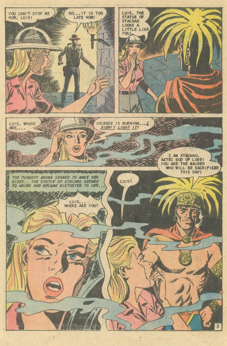 Xtachoa's Bride" from For Lovers Only #82 (December 1975) with art by Charles Nicholas and Vincent Alascia