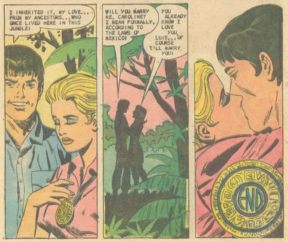 Xtachoa's Bride" from For Lovers Only #82 (December 1975) with art by Charles Nicholas and Vincent Alascia