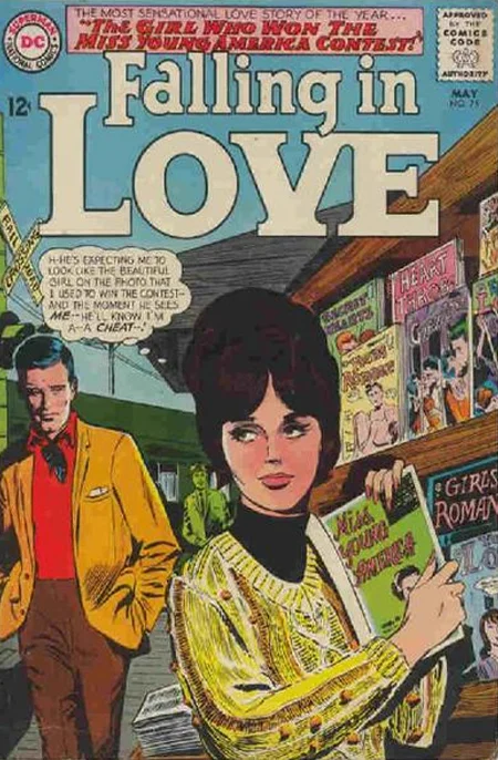 Falling in Love #75 Cover (May 1965) Pencils by Gene Colan (Cover from the Grand Comics Database)
