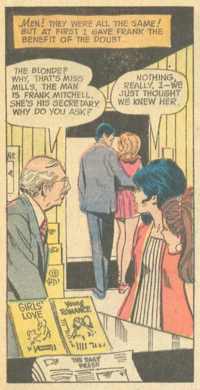 "Dumb Bunny" Girls' Love Stories #164 (December 1971)