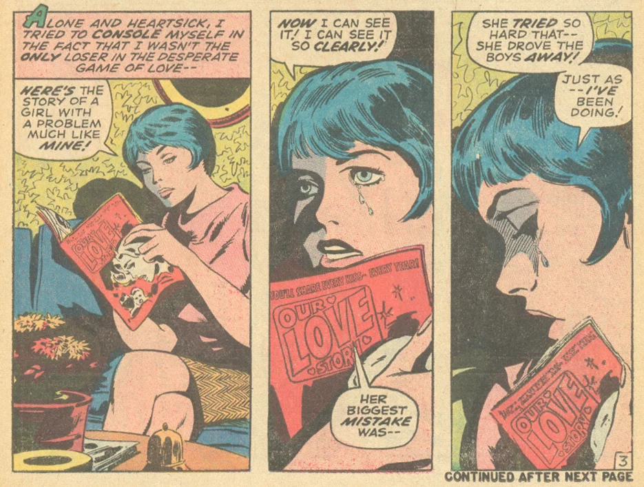 "How Do You Find a Boy of Your Own?" My Love #6 (July 1970) Pencils by Gene Colan, Inks by Sal Buscema