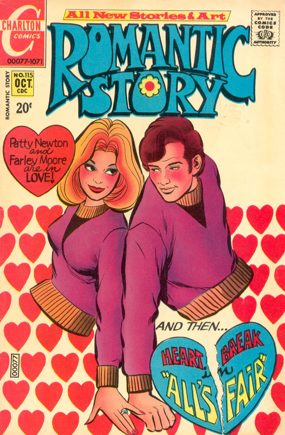Romantic Story #115 (October 1971) penciled by Charles Nicholas and inked by Vincent Alascia