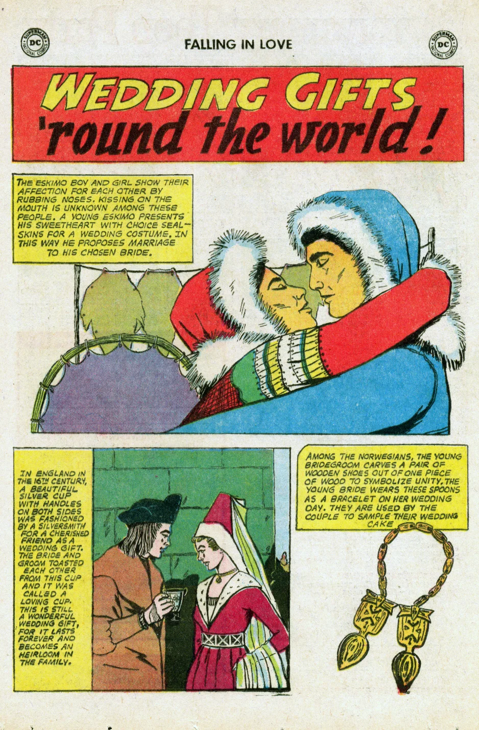 "Wedding Gifts 'round the World!" Falling in Love #74 (April 1965)