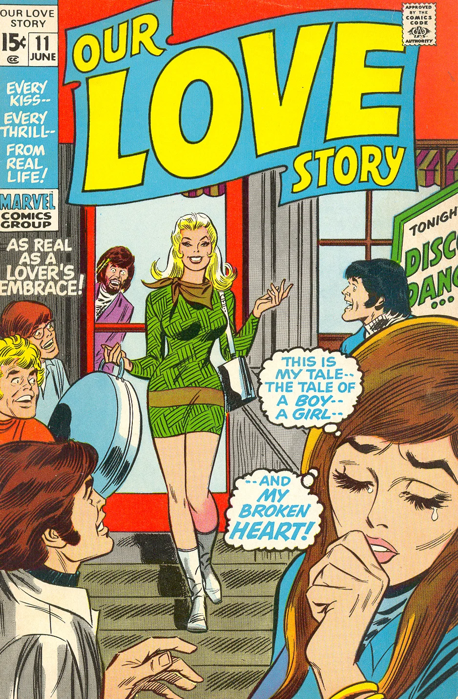 Our Love Story #11 (June 1971) Pencils: John Buscema, Inks: John Romita