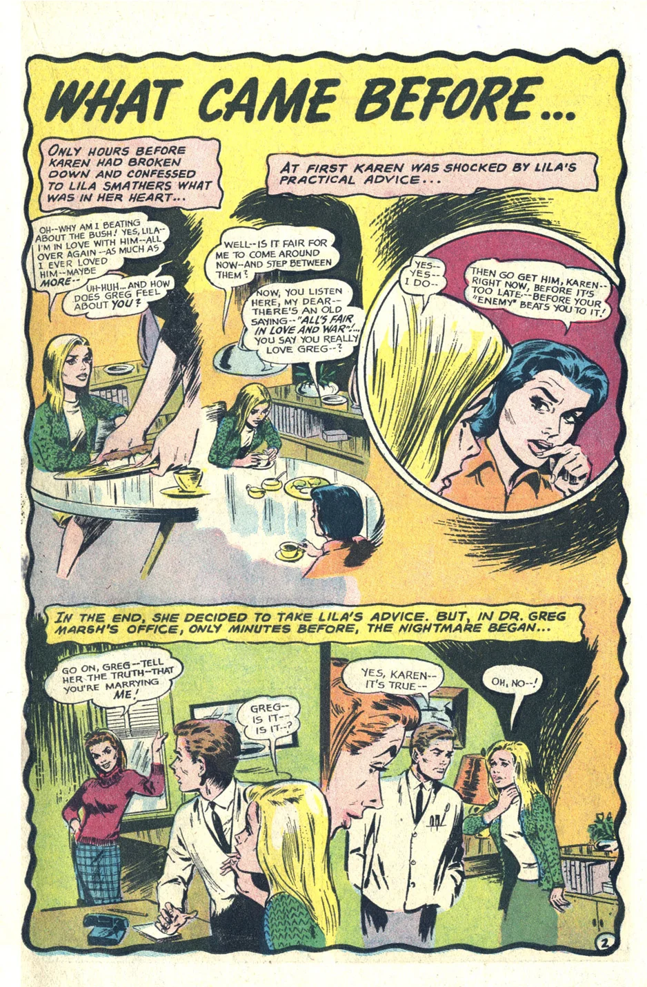 Reach for Happiness comic book romance soap opera DC Comics