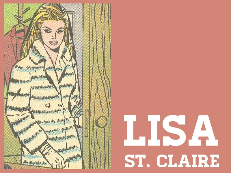 Lisa St. Claire from "The Life and Loves of Lisa St. Claire," Young Love #68 and #70 through #78