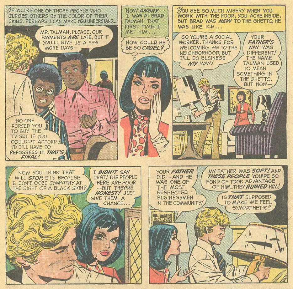Heart Throbs DC Comics cautionary tale about prejudice and racism romance story