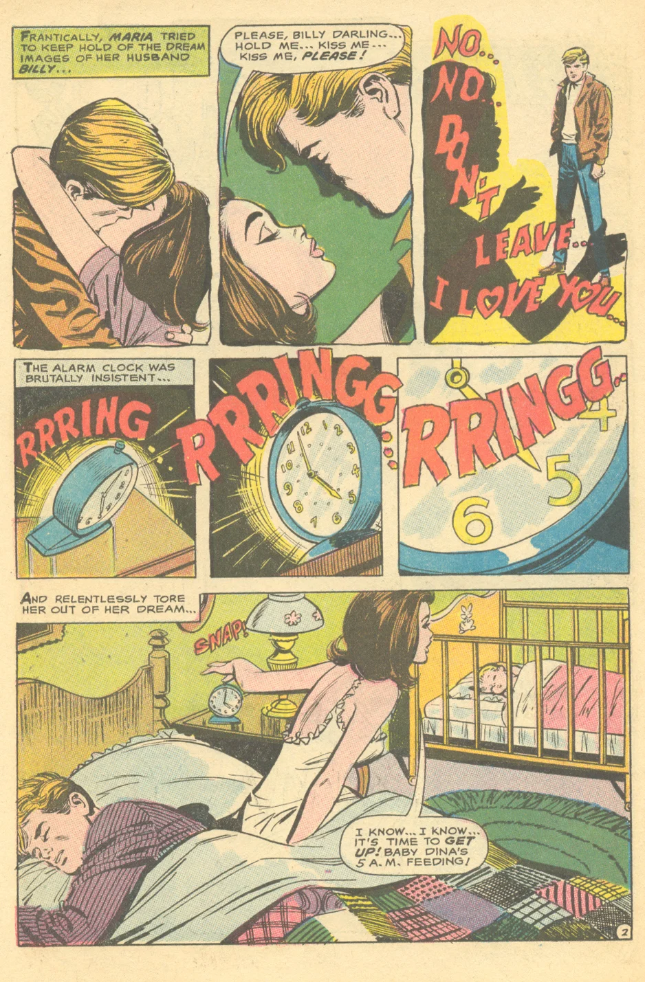 "Enter Marriage... Exit Romance!" from Young Romance #159 (April/May 1969) (with art that appears to be by Win Mortimer and Vince Colletta
