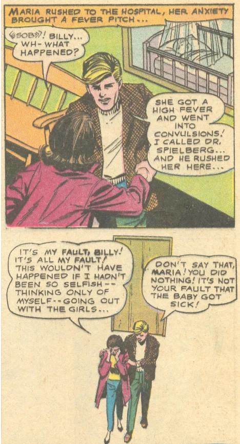 "Enter Marriage... Exit Romance!" from Young Romance #159 (April/May 1969) (with art that appears to be by Win Mortimer and Vince Colletta