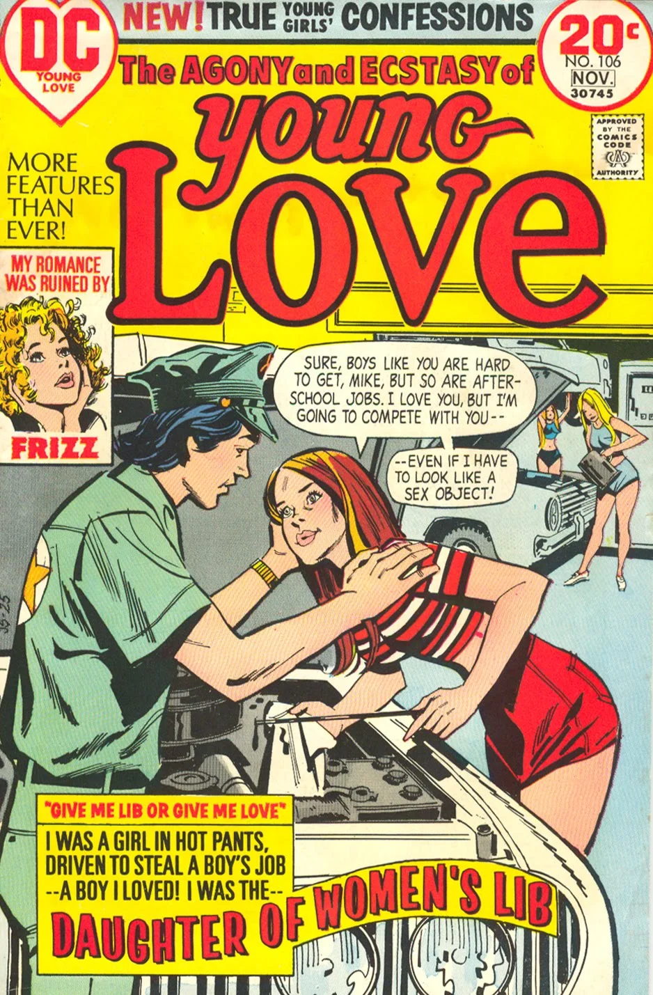 A Hot Pants Romance! Young Love 's " Daughter of Women's Lib ."