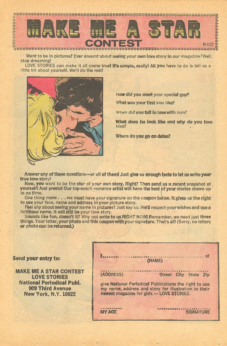 Love Stories romance comic book sequential crush