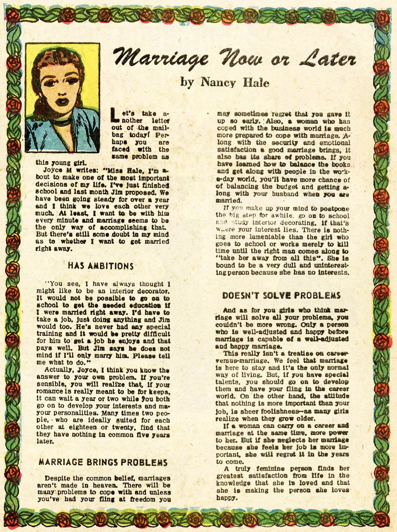Young Romance #38 (vol. 5, no. 2) (October 1951)