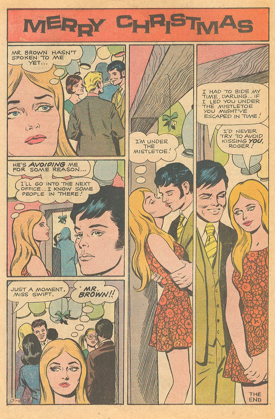 "Merry Christmas" Time for Love #22 (May 1971)