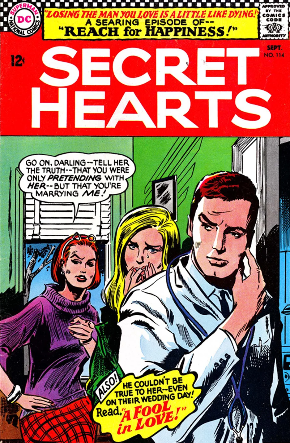 Secret Hearts Reach for Happiness Romance comic book serial soap opera