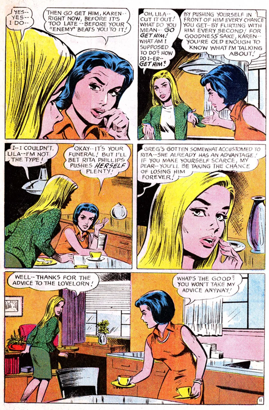 Secret Hearts Reach for Happiness Romance comic book serial soap opera