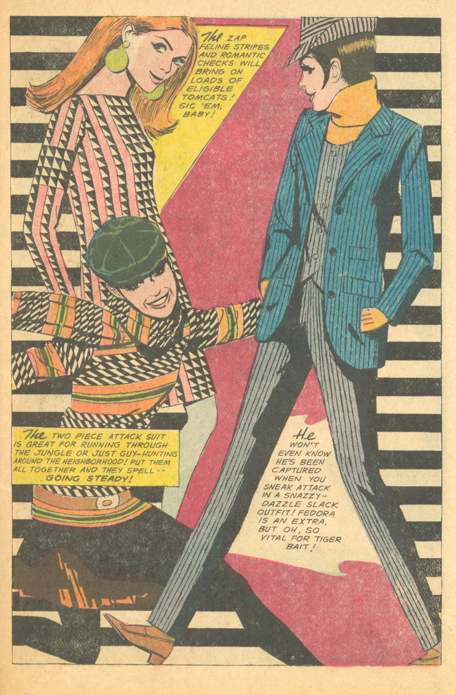 "Mad Mad Modes for Moderns" Falling in Love #90 (April 1967) Illustrated by Tony Abruzzo