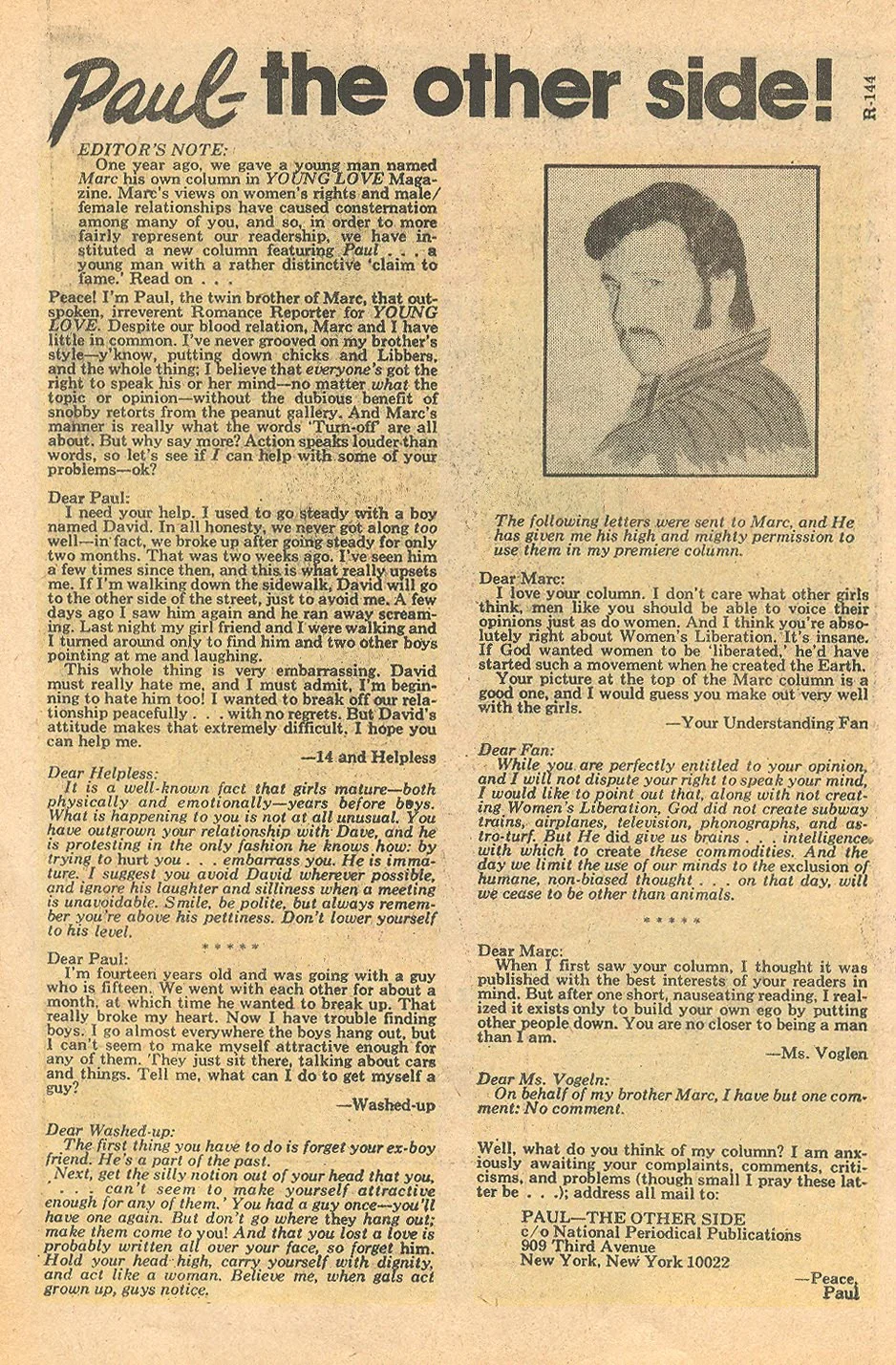 Paul and Marc DC advice columnists
