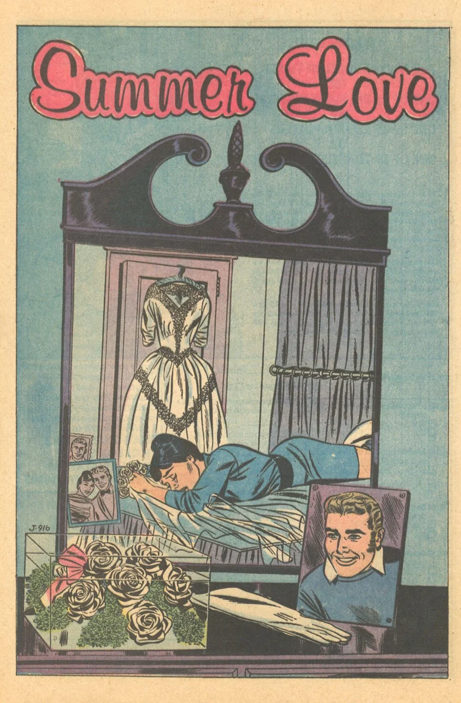 Silent romance story Heart Throbs #63 (December/January 1960)
