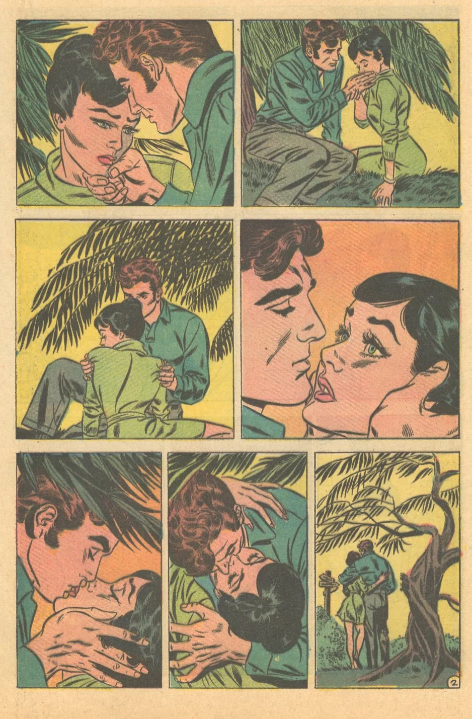 Silent romance story Heart Throbs #63 (December/January 1960)