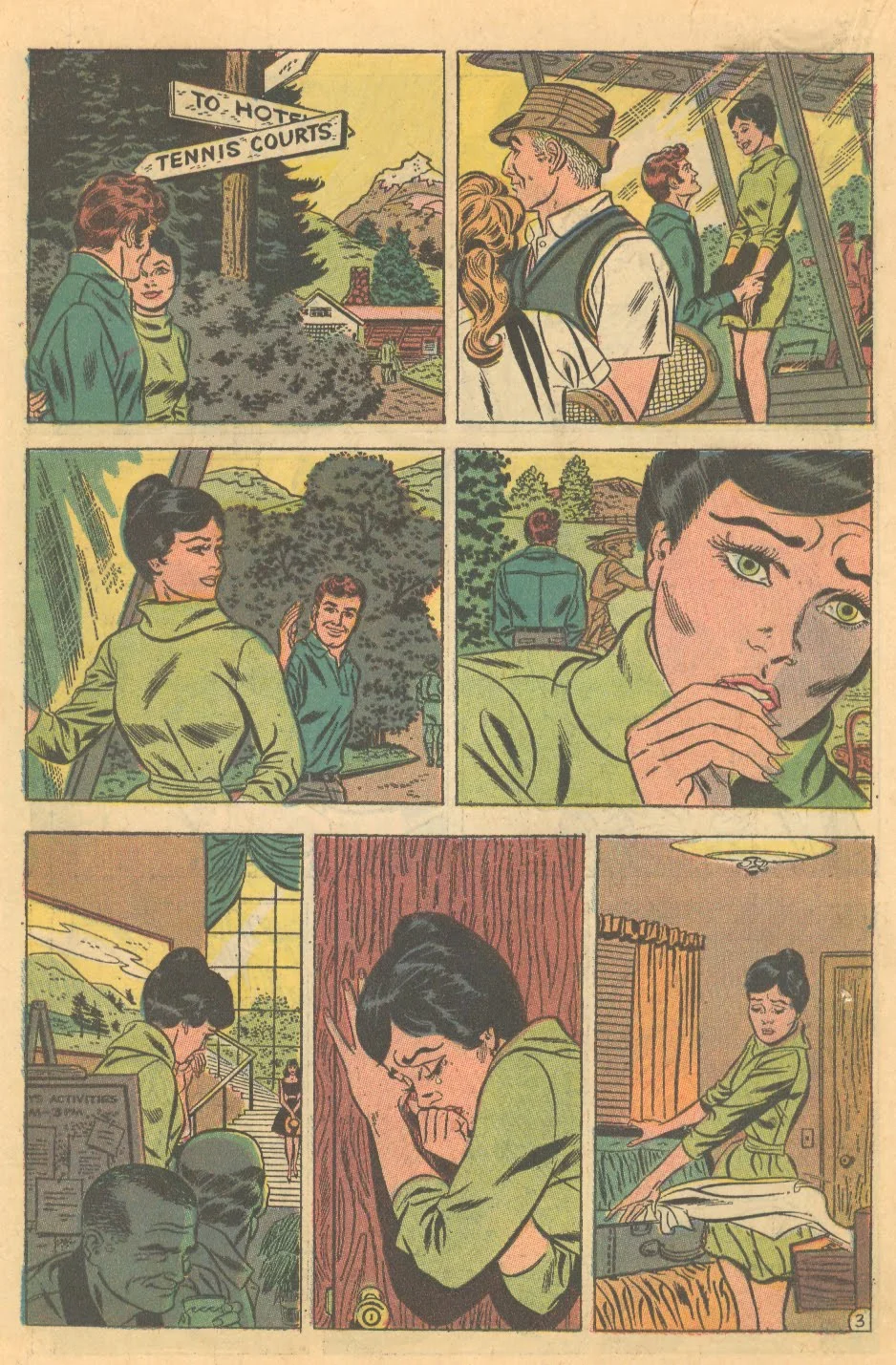Silent romance story Heart Throbs #63 (December/January 1960)