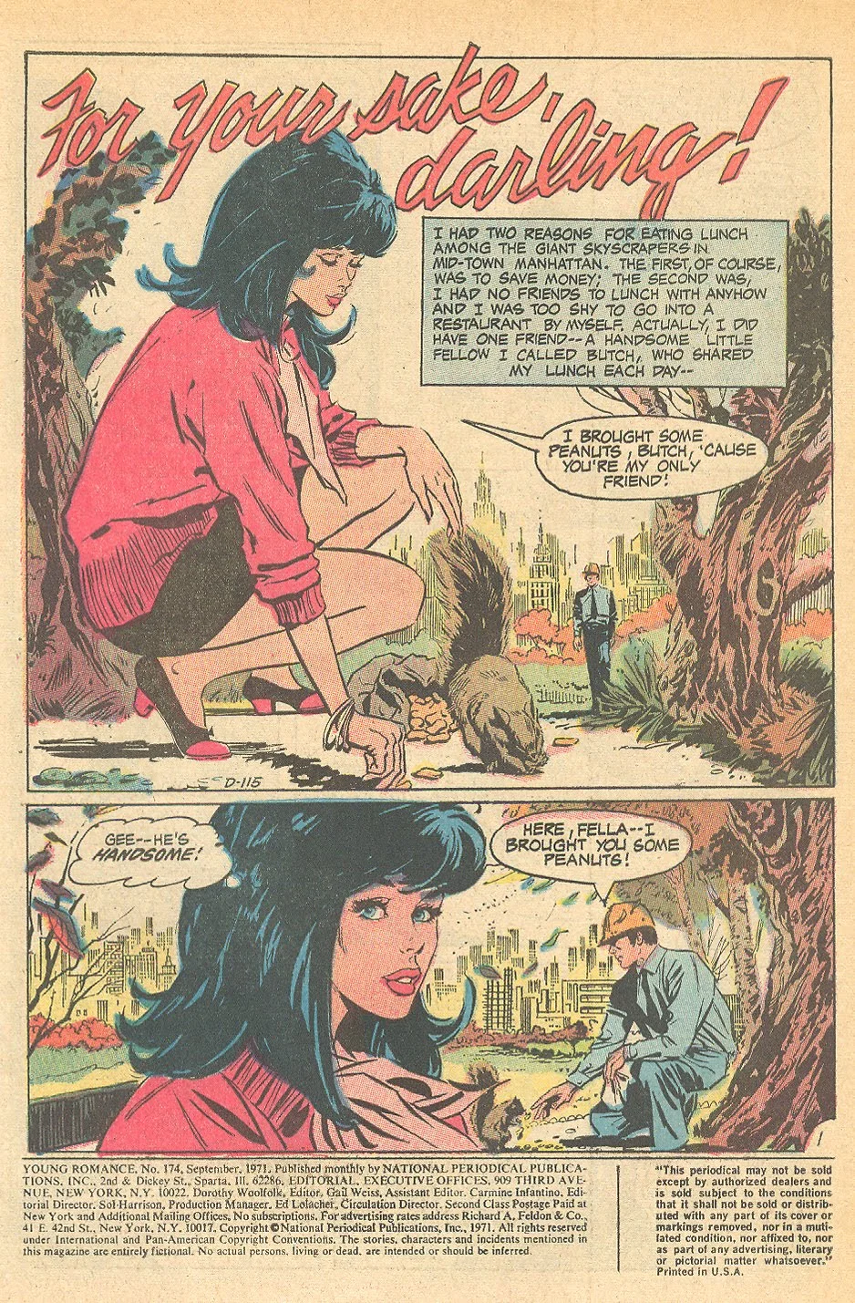 Frank Langford British artist romance comic books Young Love