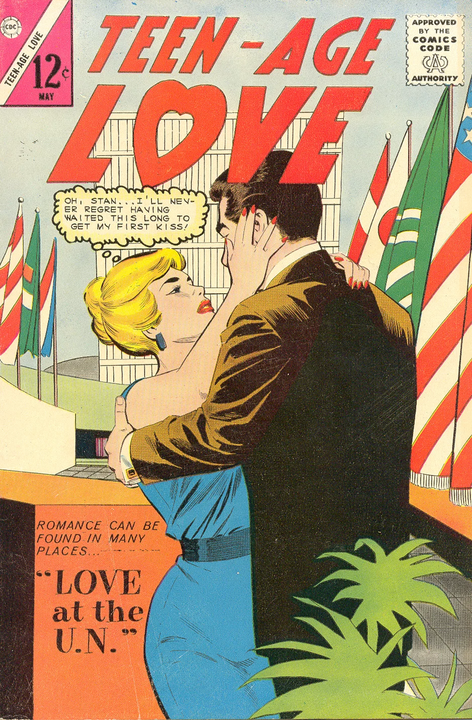 "Romance Can Be Found in Many Places..." Cover by Dick Giordano for Charlton's Teen-Age Love #37 (May 1964)