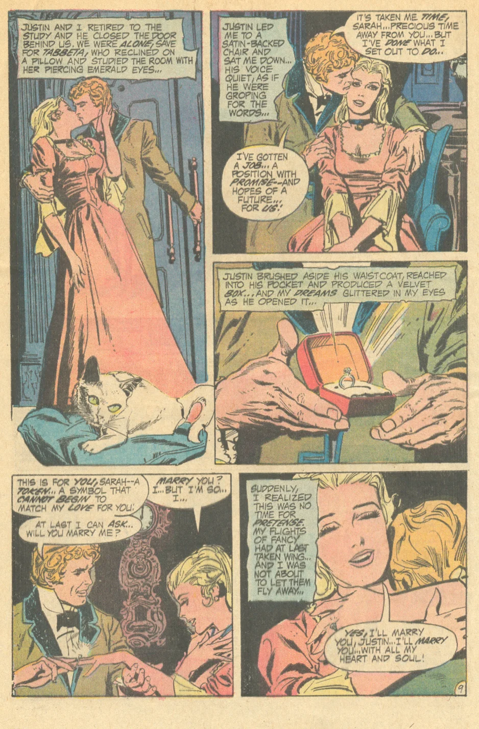DC Comics The Sinister House of Secret Love Gothic romance comic book 1970s