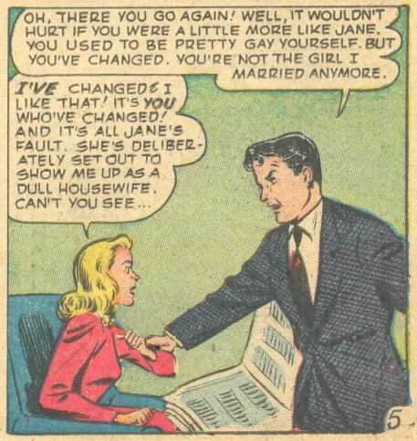 Real Love vintage romance comic book stories sequential crush 1950s