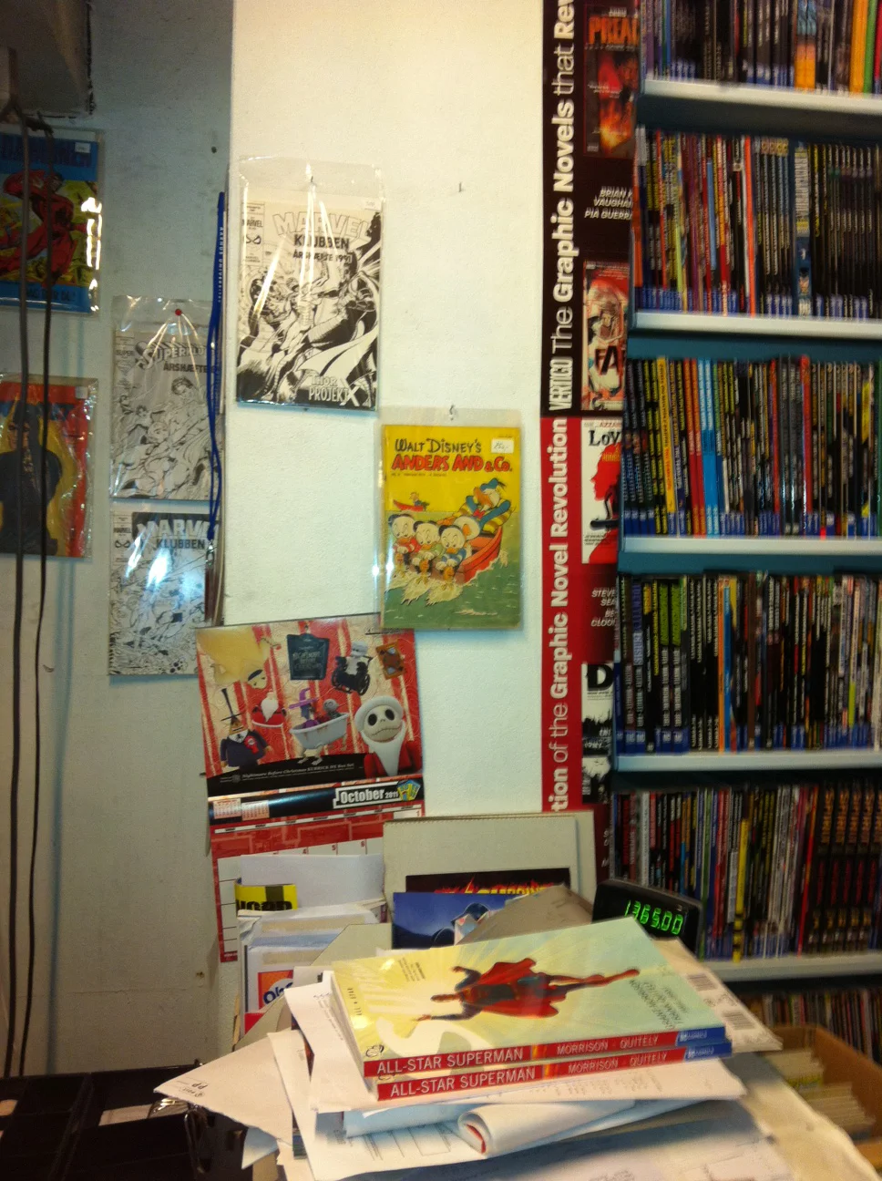Danish comic book store in Aarhus Jutland