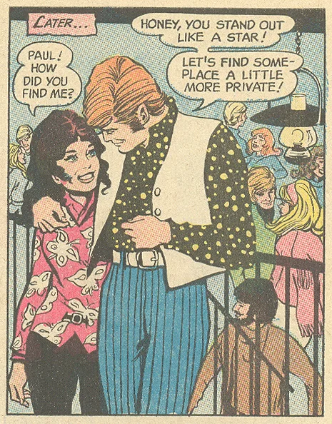 She stands out? From "Cage of Love" Young Romance #173 (August 1971) Pencils and Inks: John Rosenberger