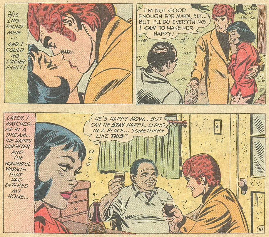 Interracial relationship romance West Side Story comic book