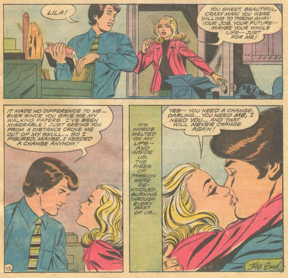Too Spoiled for Love romance comic book story DC Comics